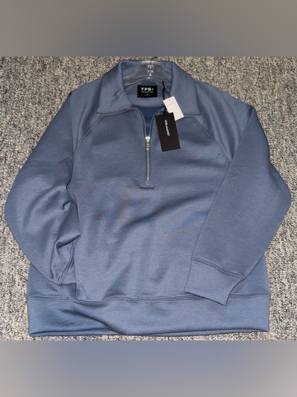 Abercrombie & Fitch Blue YPB neoKNIT Zip Breathable Athleisure - Size Small NWT